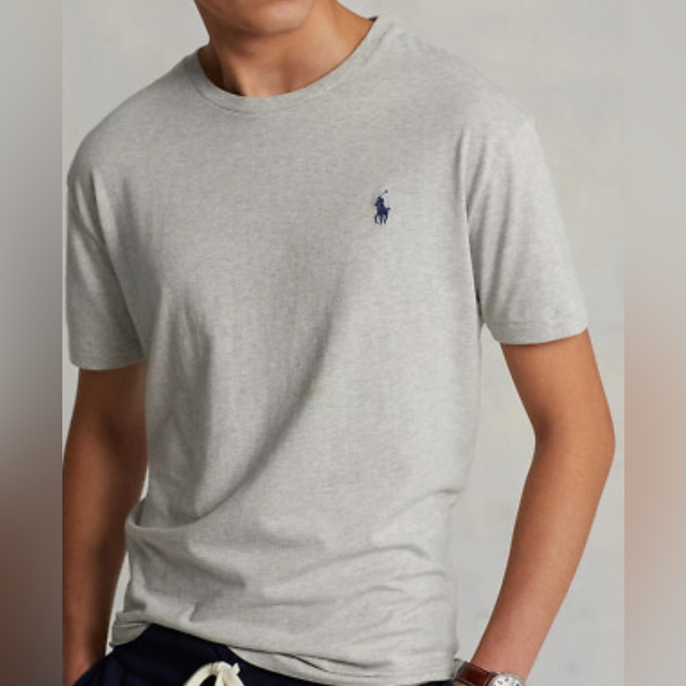 Polo by Ralph Lauren Light Heathered Gray Men's Tee